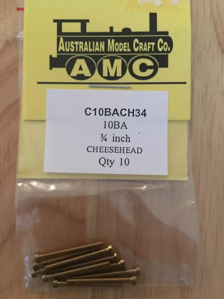 10BA CHEESEHEAD 3/4 inch NOTE STEEL SCREWS Qty 10