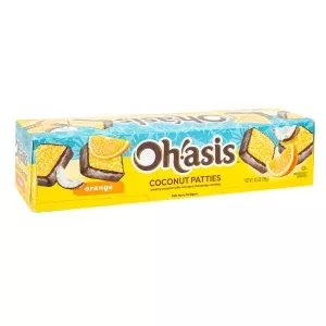 (2 PACK) OH!ASIS 10.5 oz. Coconut Patties 8 Individually Wrapped Orange Flavor