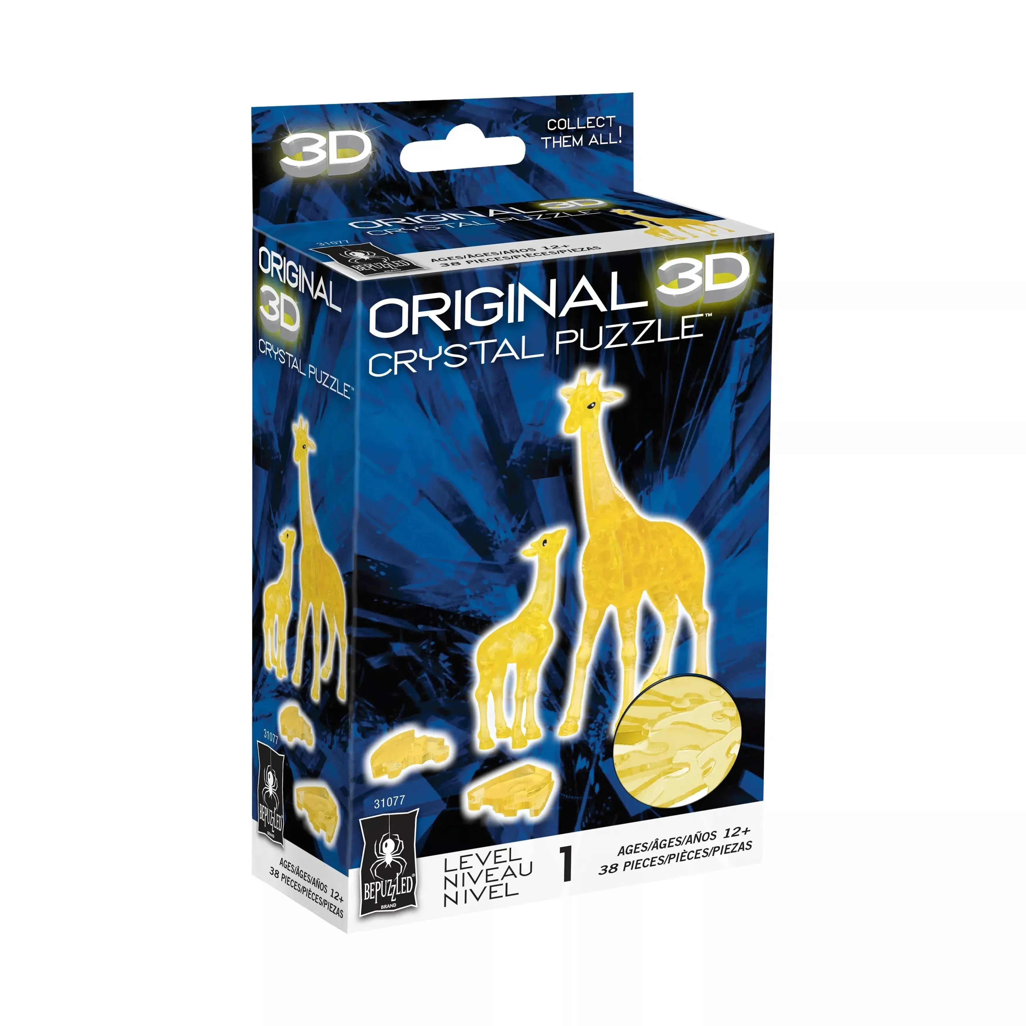 3D Crystal Puzzle - Giraffe and Baby