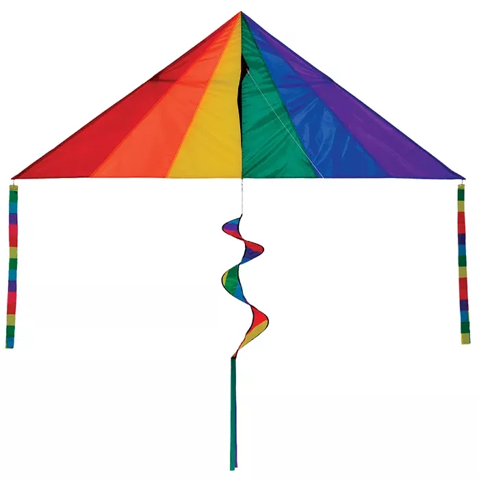 7' Rainbow Delta Combo Kite