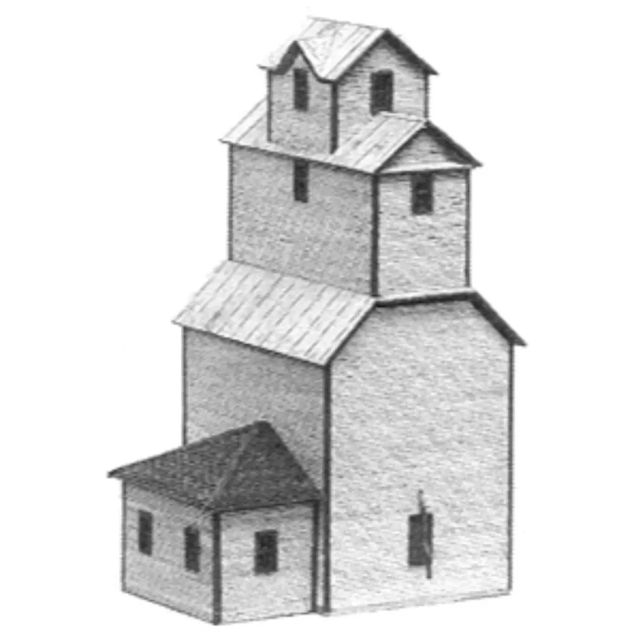American Model Builders 651 – Alton Grain Elevator – N Scale Kit