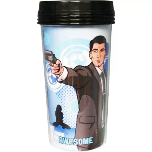 Archer Most Dangerous Spy 16 oz. Travel Mug