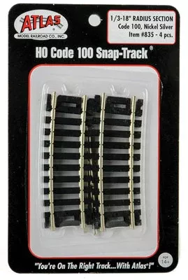 Atlas 835 HO Scale Code 100 Track 18