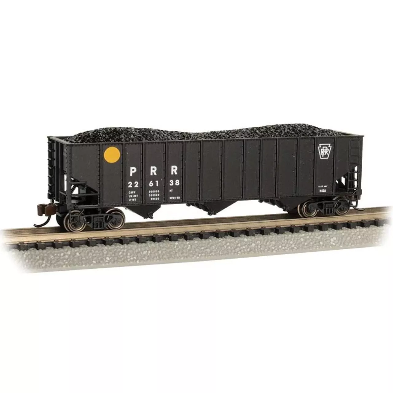 Bachmann 18753 – 100-Ton 3-Bay Hopper Pennsylvania (PRR) 226138 – N Scale
