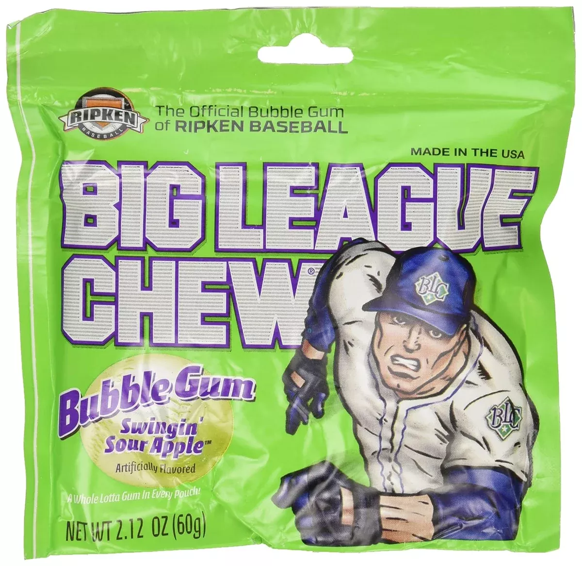 Big League Chew Sour Apple Shredded Bubble Gum