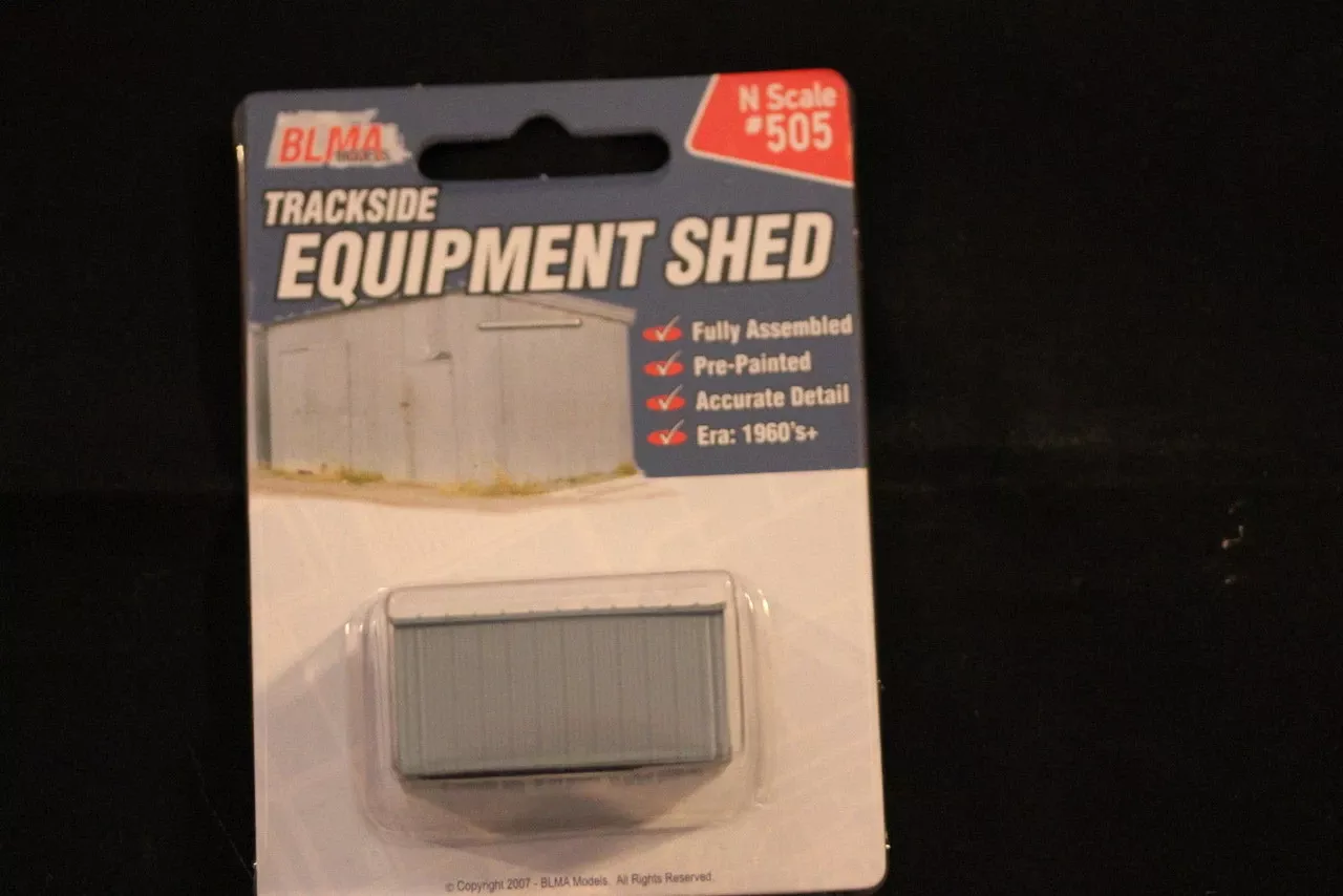 BLMA #505 – Trackside Equipment Shed – N Scale