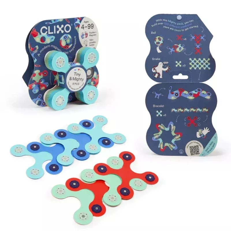 Clixo: Tiny & Mighty Magnetic Building Pack - Marine