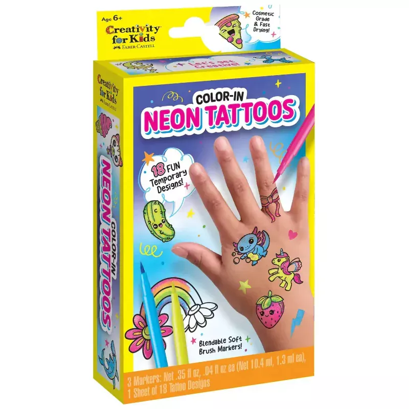 Color In Neon Tattoos Mini Kit