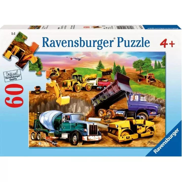Construction Crowd 60 Piece Puzzle