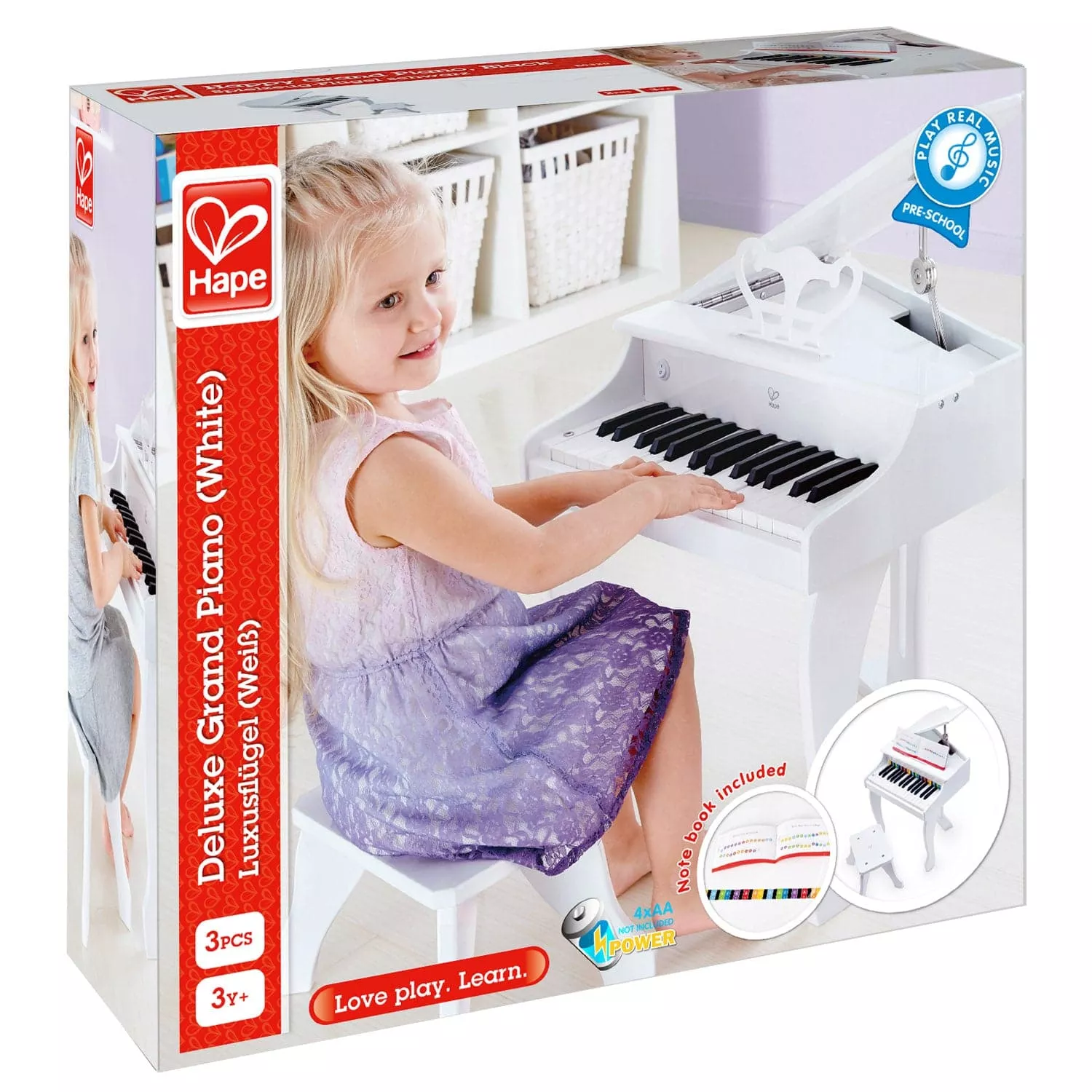 Deluxe Grand Piano - White