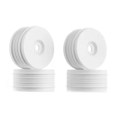 DeRacing Speedline Plus Buggy Wheels / Rims 1/8 Buggy White ( 4 )