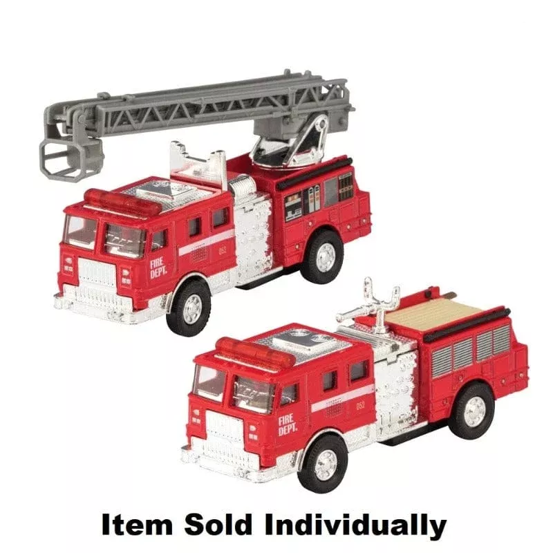 Die Cast Fire Engine Pullback (Assorted Styles)