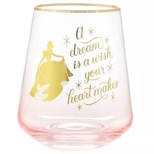 Disney Princess Cinderella Stemless Glass