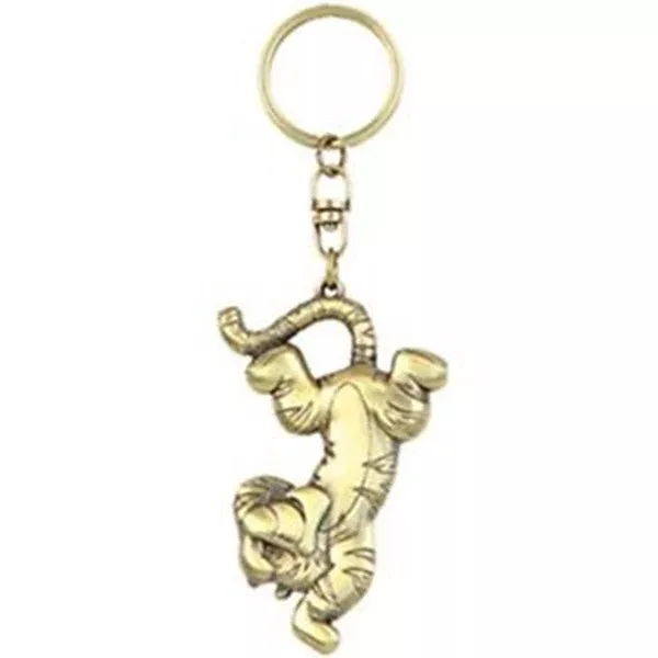 Disney Winnie The Pooh Tigger Brass Figure Keychain
