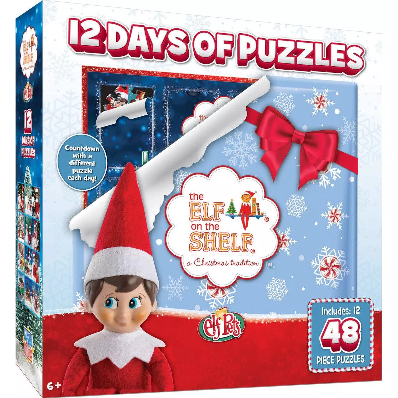 Elf on the Shelf - Advent Calendar - 12 48pc Puzzles