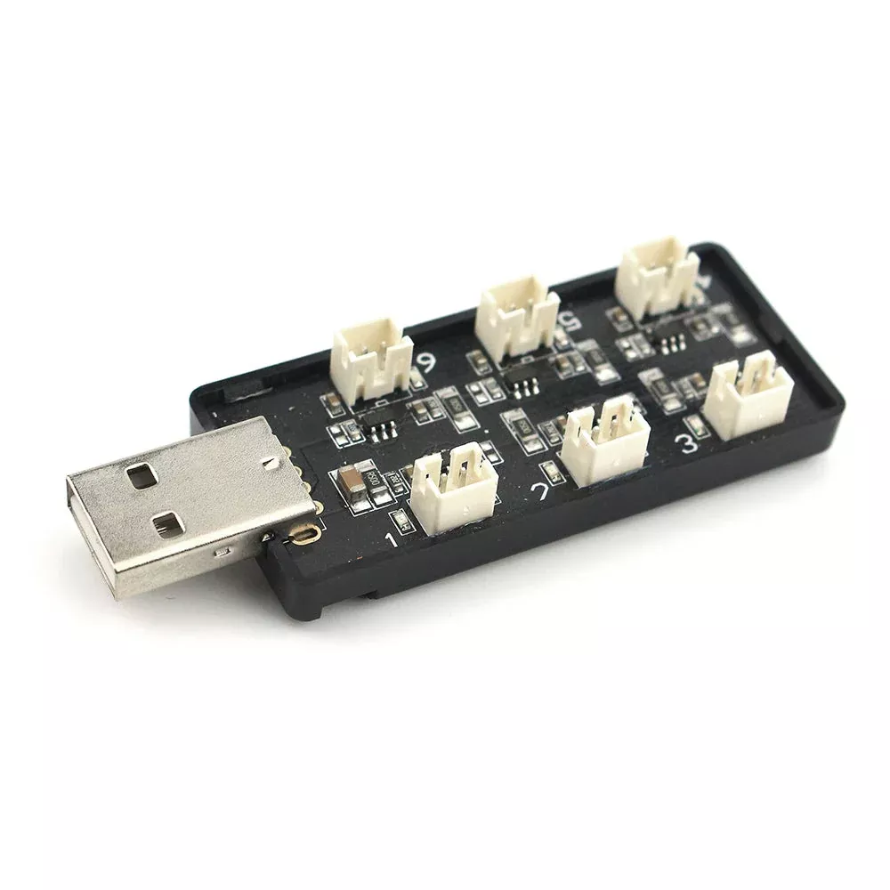 Emax Charger 6-Port 1S LiPo USB PH2.0 for Tinyhawk/Nanohawk Drones