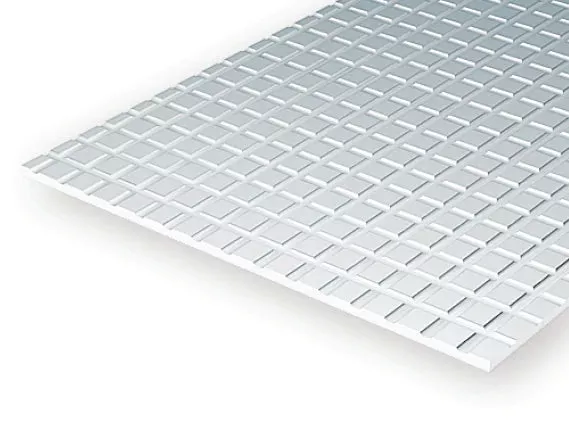 Evergreen Scale Models 4518 Styrene Sidewalk 1/2"