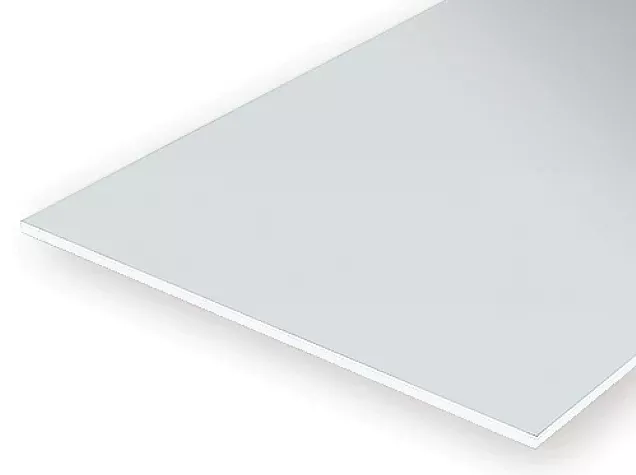 Evergreen Scale Models 9107 White Sheet Styrene .080 x 8 x 21