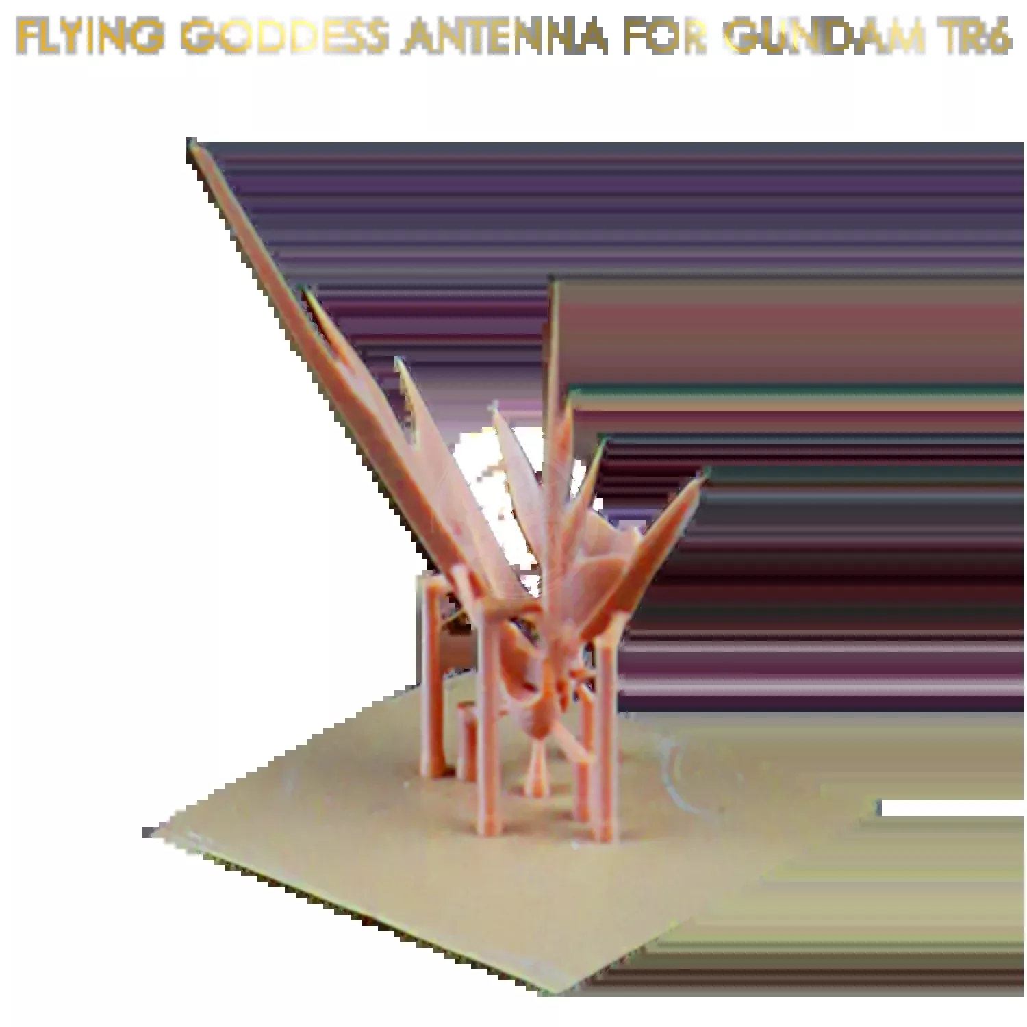 "Flying Goddess Statue" Resin Antenna Replacement for Gundam TR-6