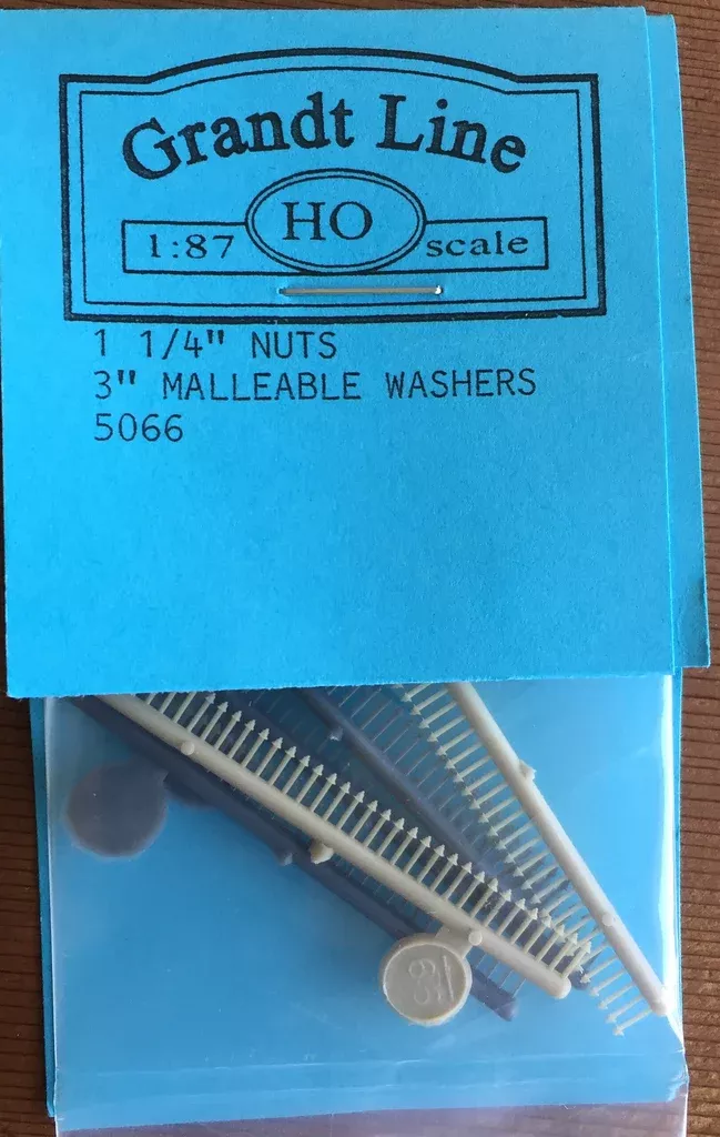 GRANDT LINE # 50661.1/4” - 3" Nut, Bolt & Washers1:87 Scale