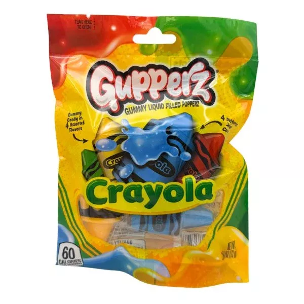 Gupperz Crayola Liquid Filled Gummy 2.54oz Bag