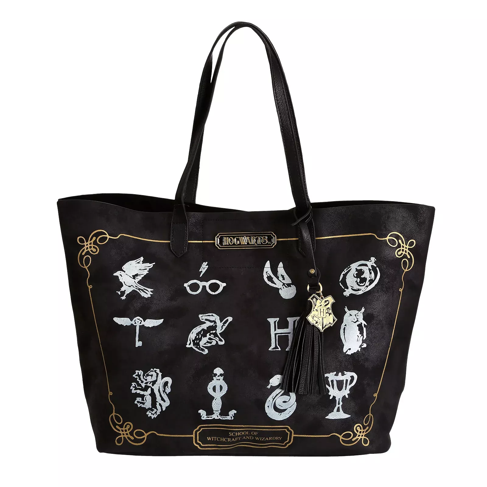 Harry Potter - Hogwarts Symbols Shopper Bag