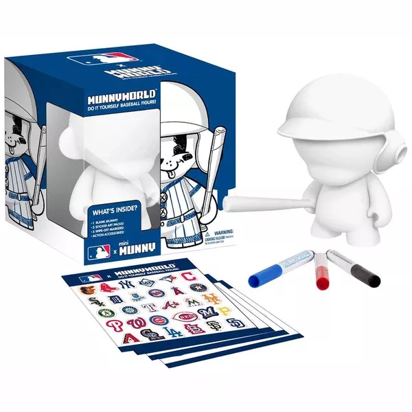 Kidrobot MLB All Teams Blank White Munny Figure