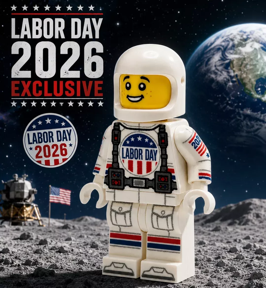 Labor Day Astronaut - Custom Minifigure