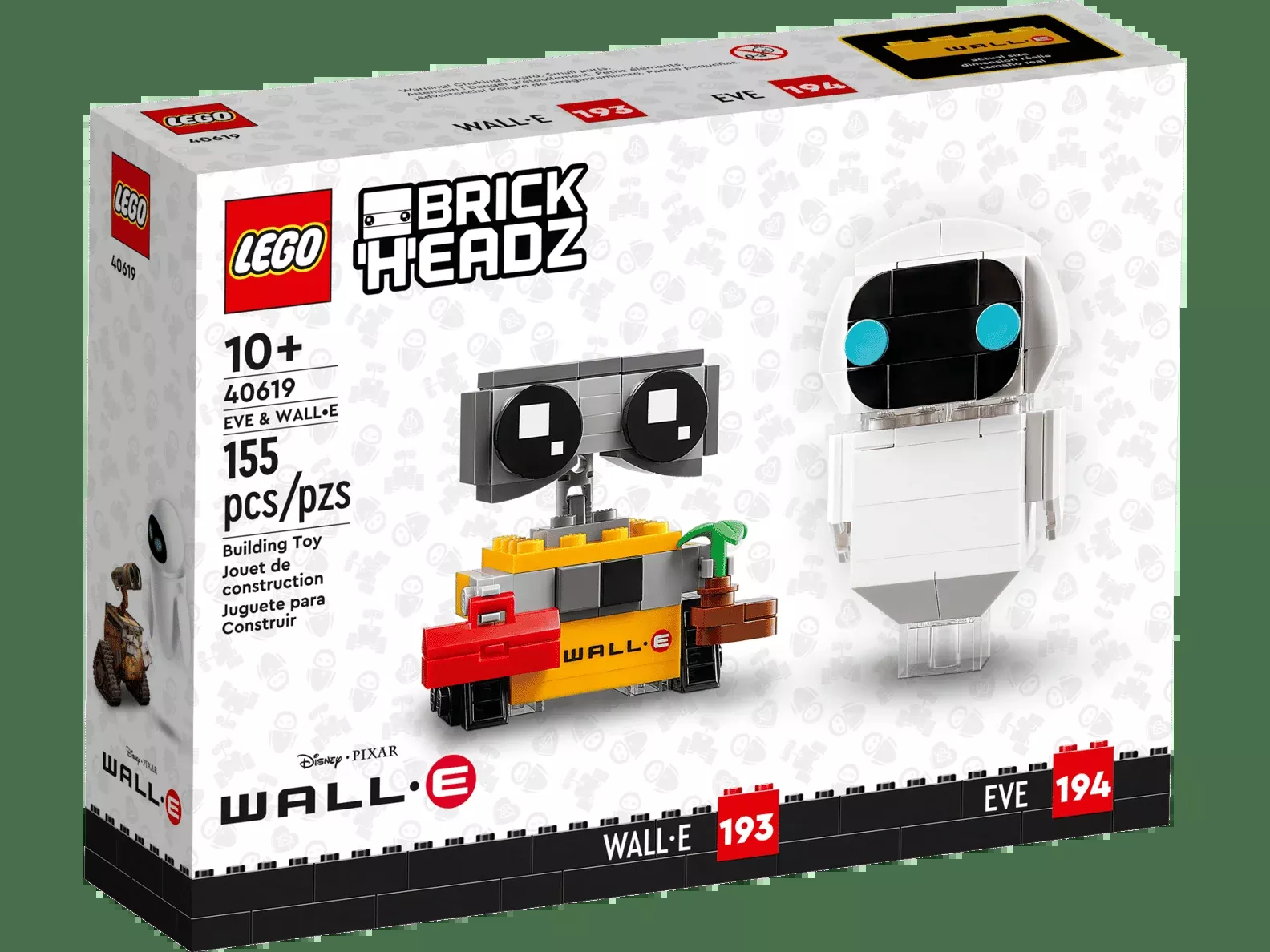 LEGO Disney Eve & Wall-E BrickHeadz Set (40619)