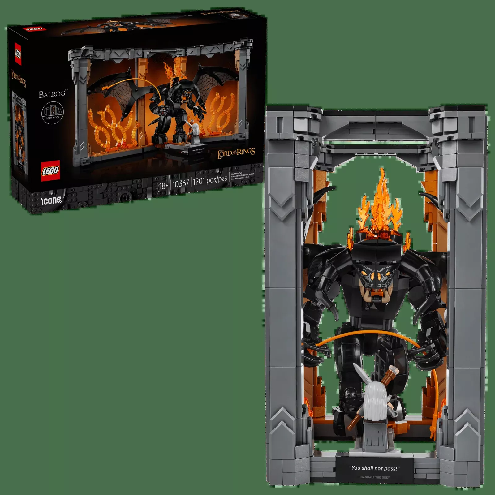 LEGO The Lord of the Rings Balrog™ Book Nook Set (10367)