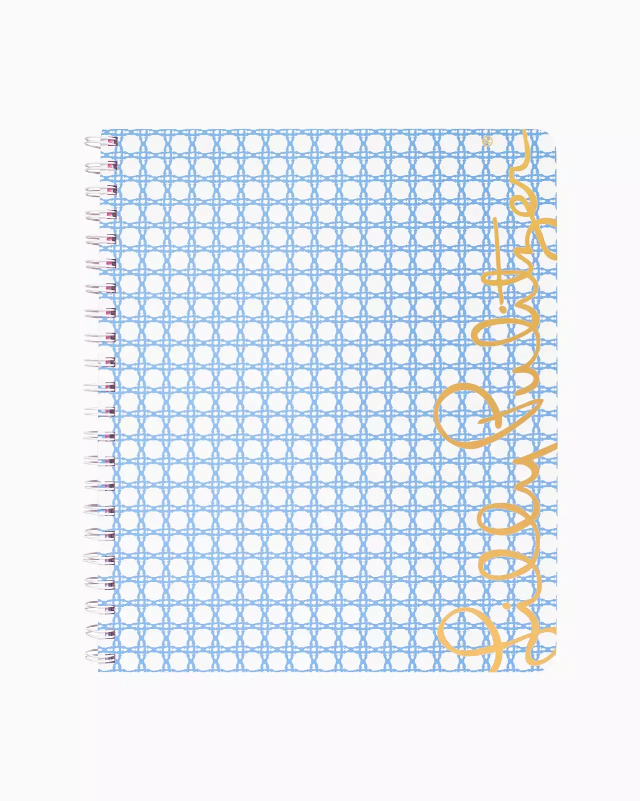 Lilly Pulitzer Large Notebook - Frenchie Blue Caning