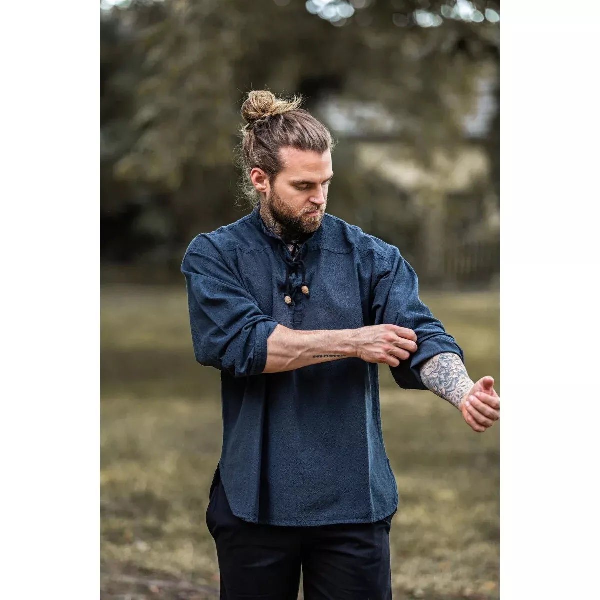 Medieval Shirt Ansbert blue