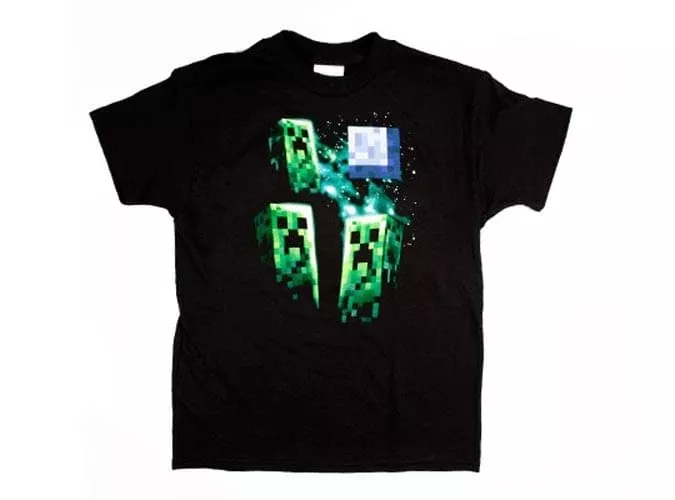 Minecraft Three Creeper Moon Youth T-Shirt