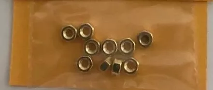 ODPBA27 - 8BA NUTS BRASS (Hexagon) QTY 10