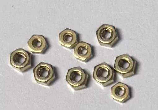 ODPBA70 - 14BA NUTS BRASS (Hexagon) QTY 10
