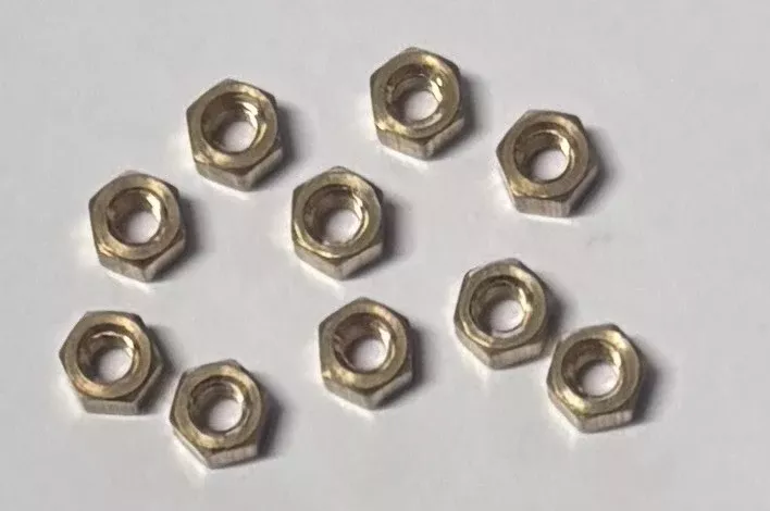 ODPBA8 - 6BA NUTS BRASS (Hexagon) Qty 10