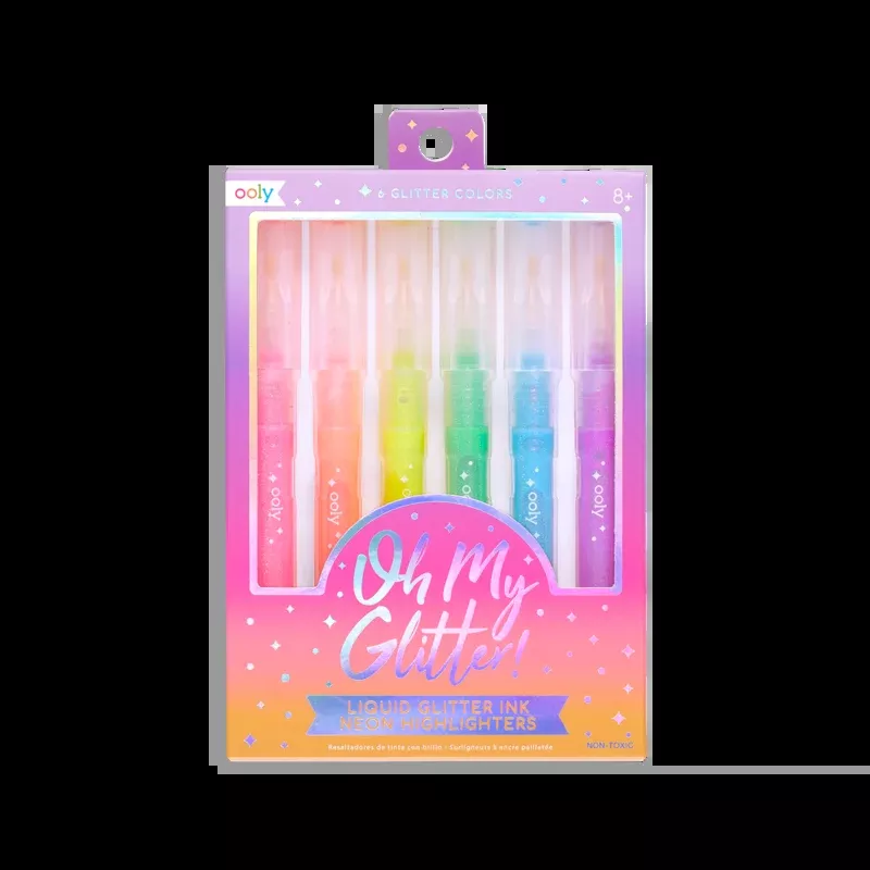 Oh My Glitter 6pc Liquid Neon Highlighters