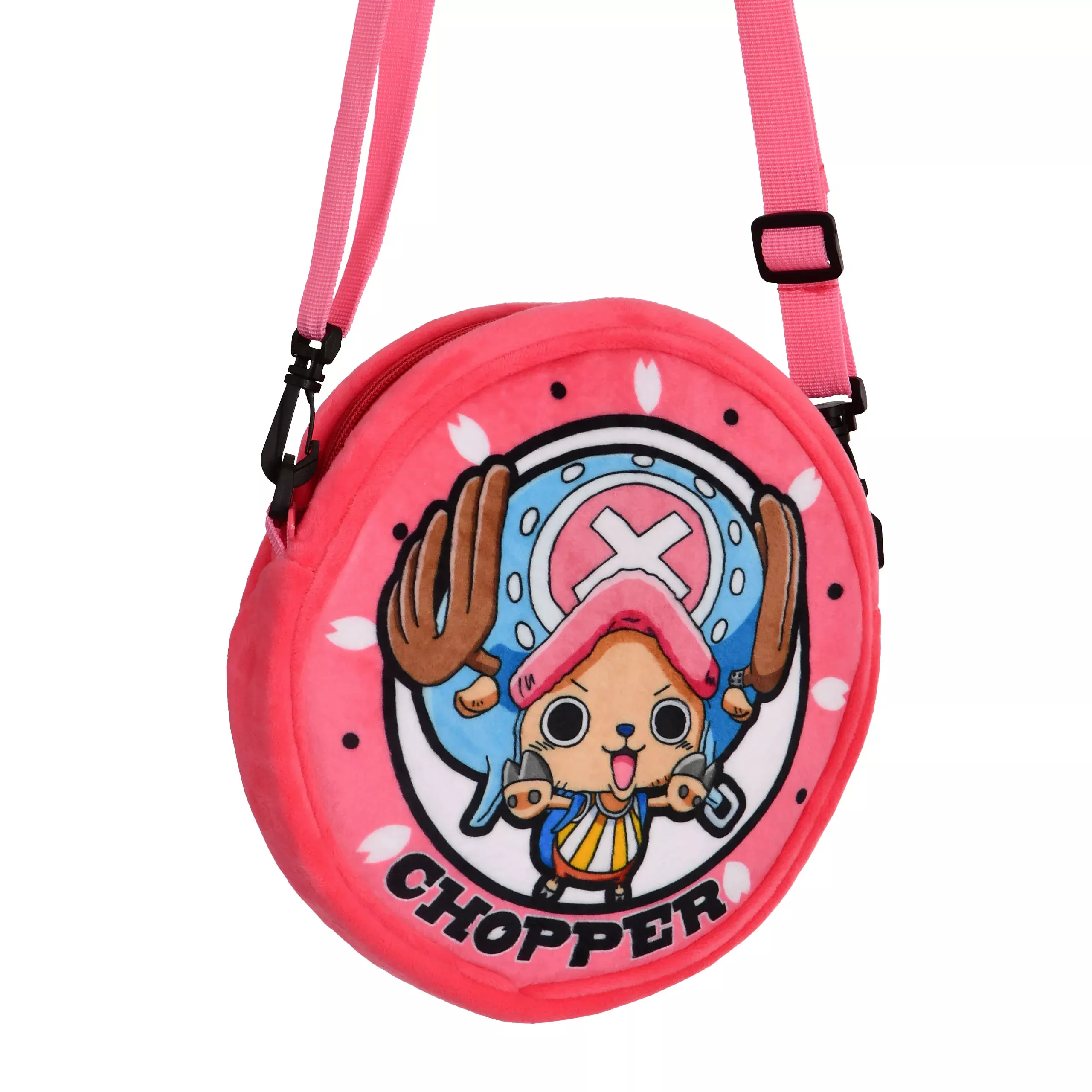 One Piece - Chopper Plush Crossbody Bag Pink
