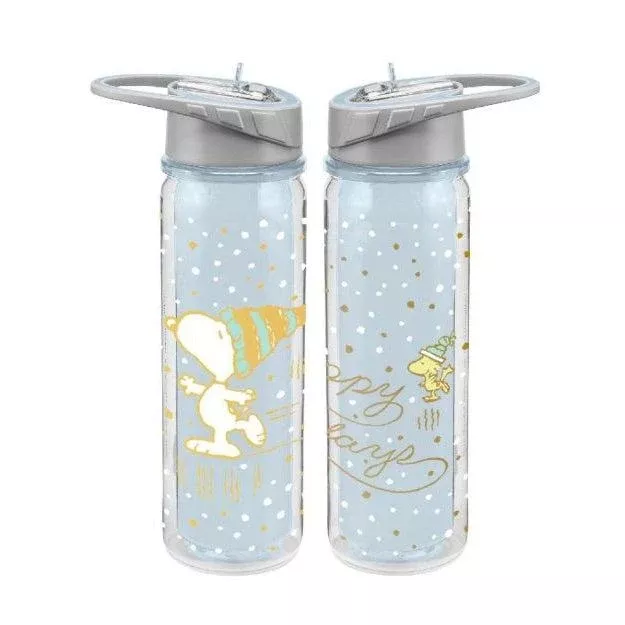 Peanuts Snoopy Happy Holidays 16 oz. Water Bottle