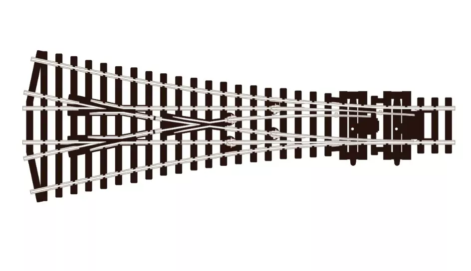 Peco Streamline SL-99 HO Scale Code 100 Track Insulfrog Medium 3-Way Turnout
