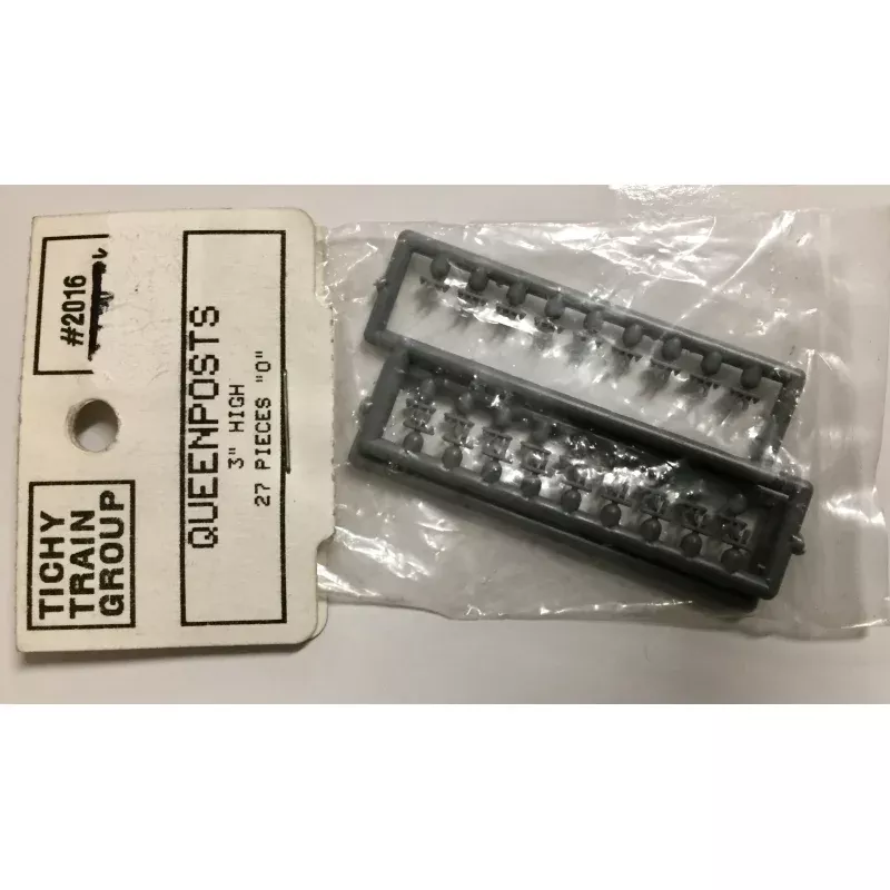 QUEENPOSTS #2016 -3INCH HIGH "O" SCALE 27 PIECES TICHY TRAIN GROUP