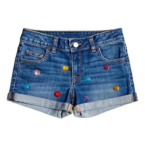 Rainbow Gem Denim Shorts