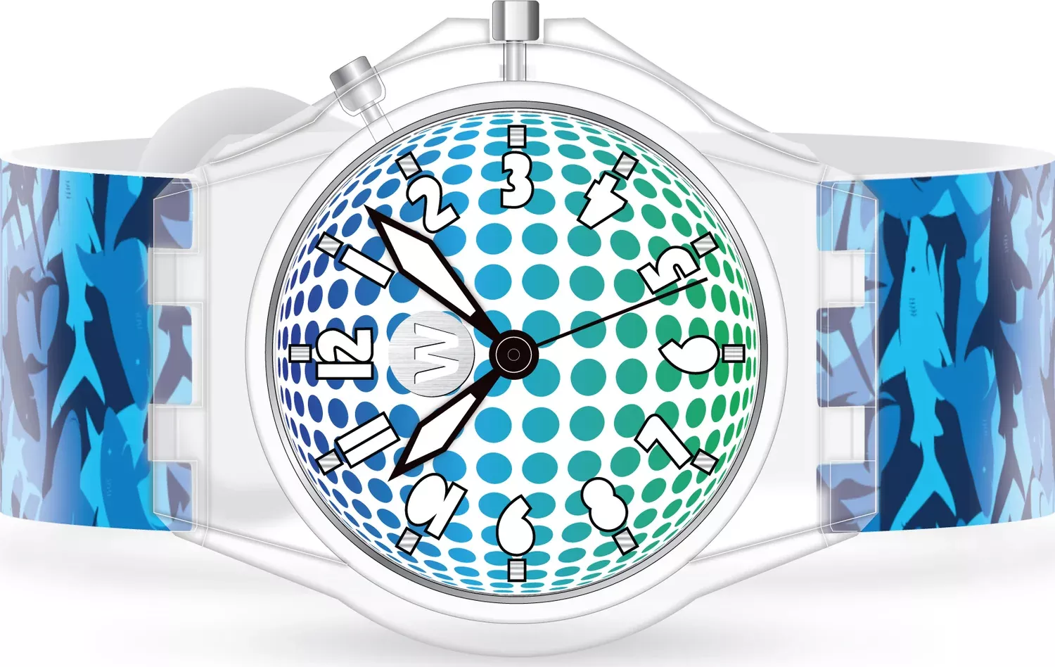 Sharks Camo - Light Up Watch - Watchitude Glow