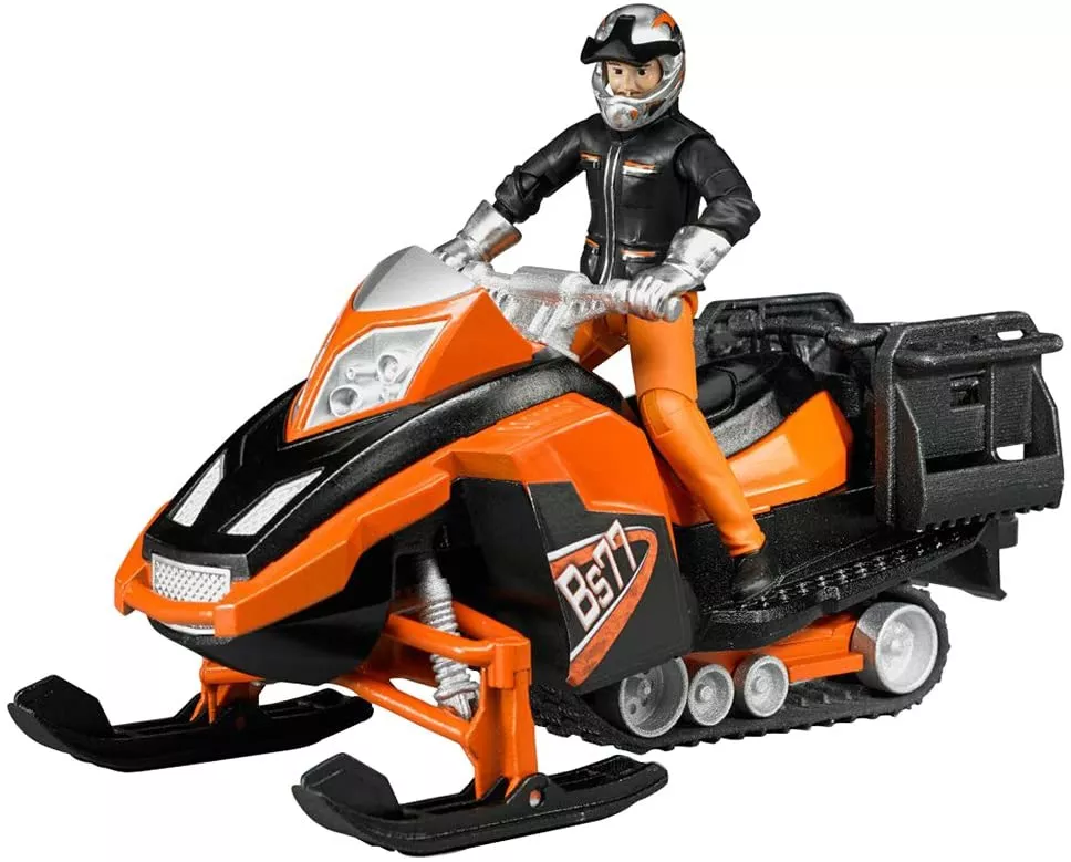 Snowmobile with Driver