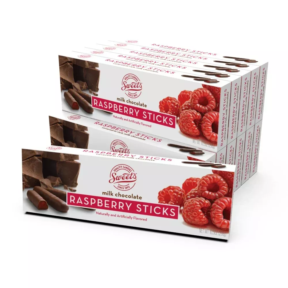Sweet's Milk Chocolate Raspberry Sticks