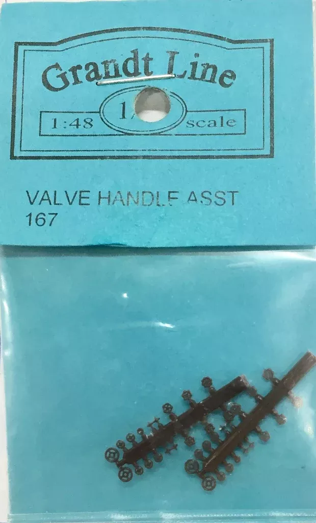 Valves167 HO Valve Handles assorted 2 sets plastic "GRANT LINE"