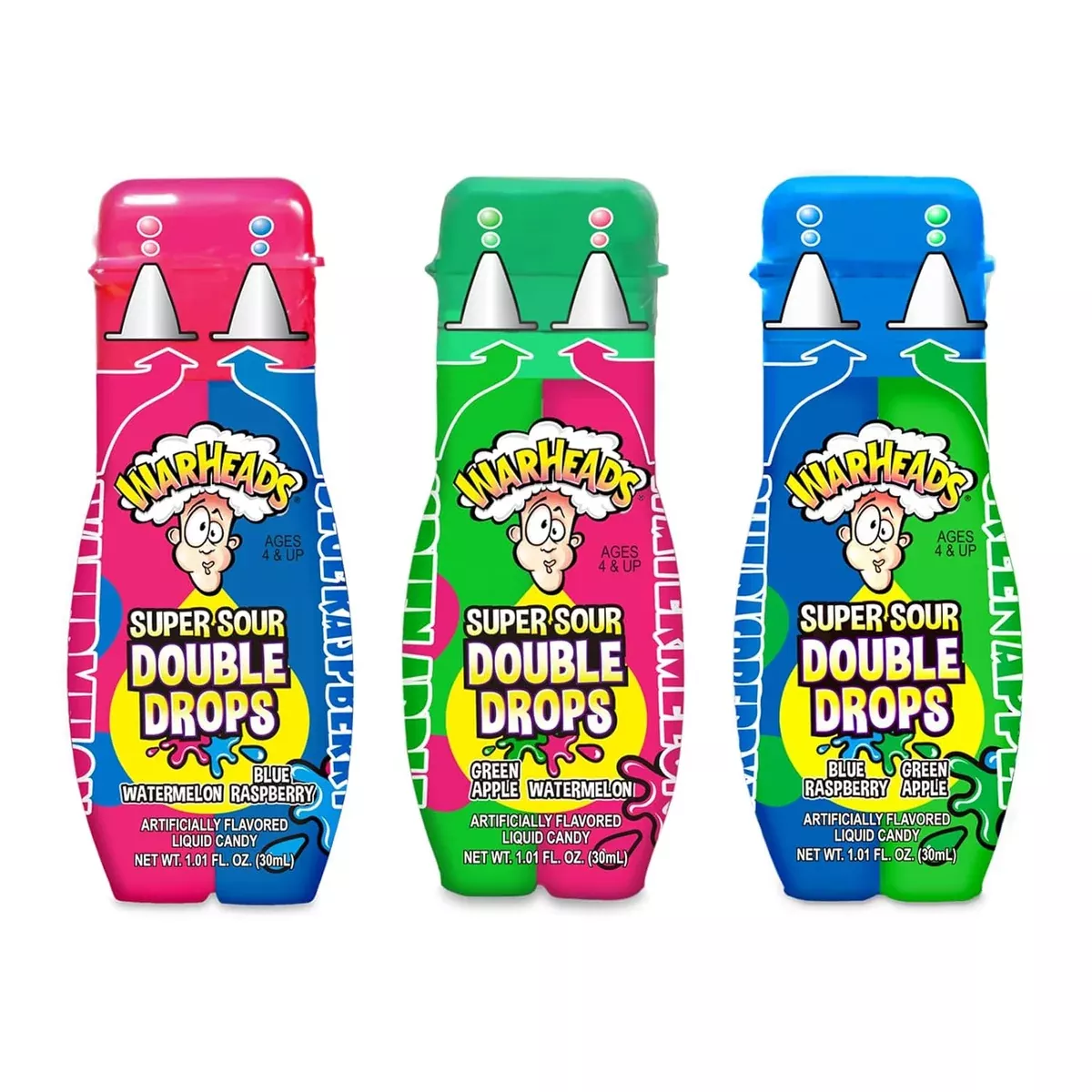 Warheads Super Sour Double Drops Liquid Candy