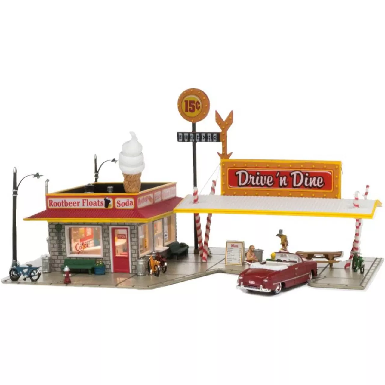 Woodland Scenics 4929 – Drive N Dine – Built-&-Ready Landmark Structure – N Scale