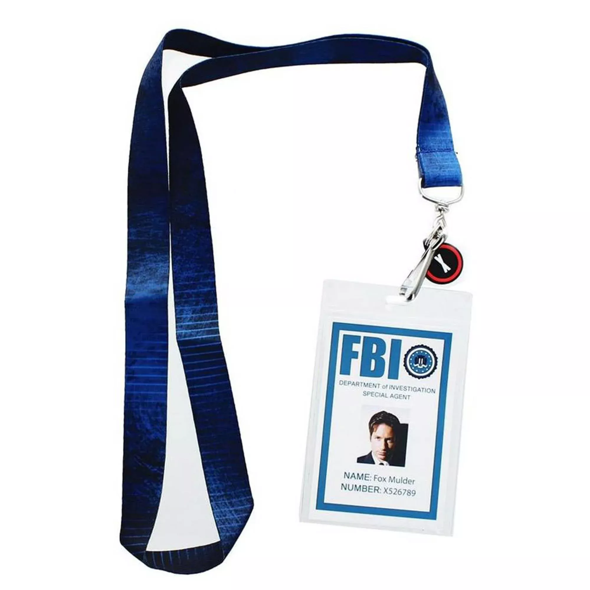 The X-Files Fox Mulder ID Lanyard with Charm