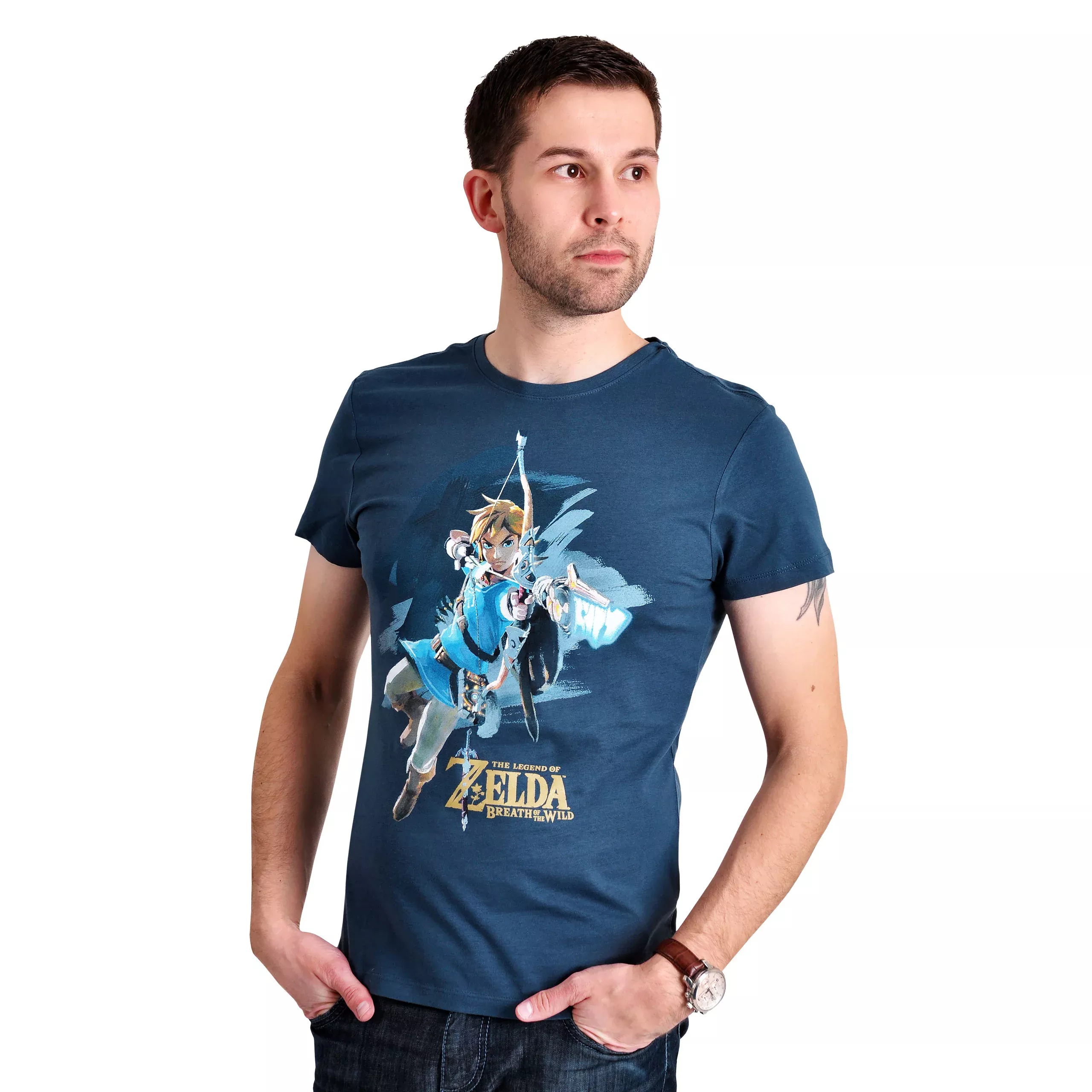 Zelda - Breath of the Wild Link T-Shirt blue